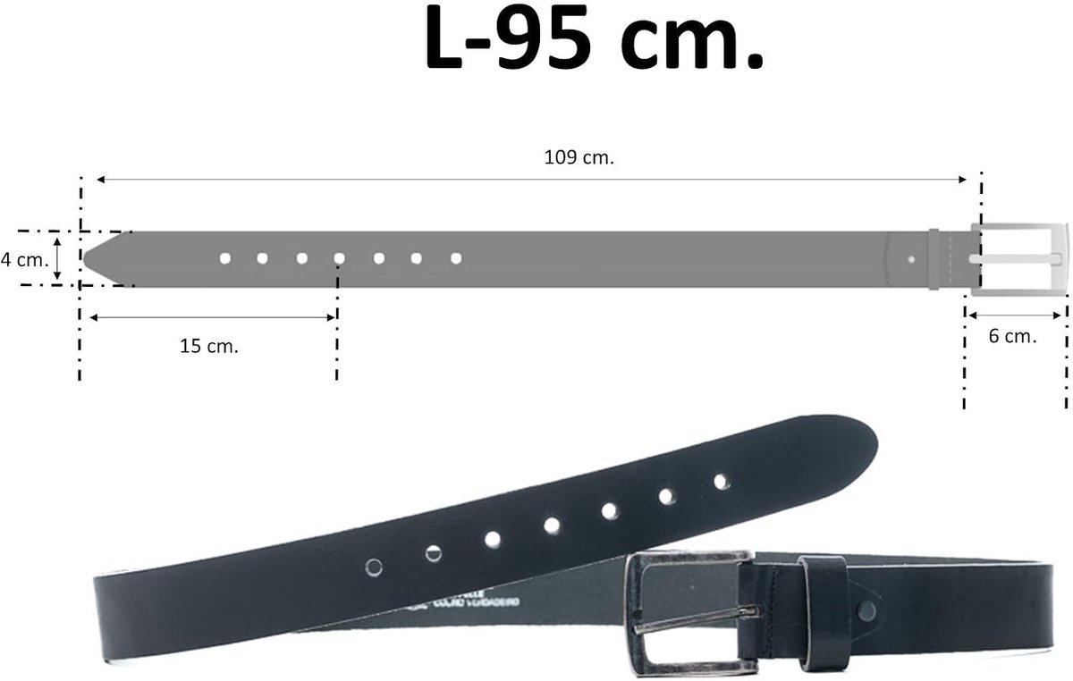 Riem heren - Leer - Tijdloos design - Perfect voor dagelijks gebruik - SnelShoppen
