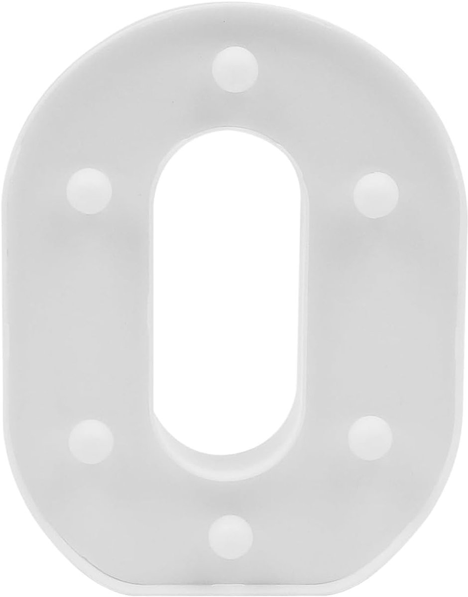 Light Sign LED Marquee Number Light Up 0-9 Digits Lights Sign voor Home Party Bar Bruiloft Festival Verjaardag Decoraties (0)