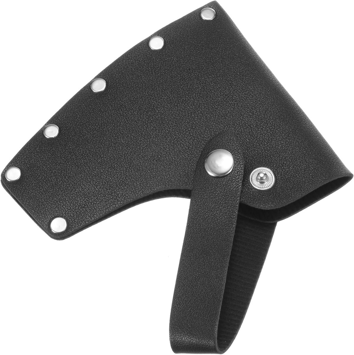 Bijlschede, Verdikte Leren Bijlschede voor 1.32LB Bijl, Dubbele Snap Bijlkop Deksel Draagbaar voor Outdoor Wandelen/Outdoor Werk Bijlblad Beschermer Bijl Deksel [Zwart]
