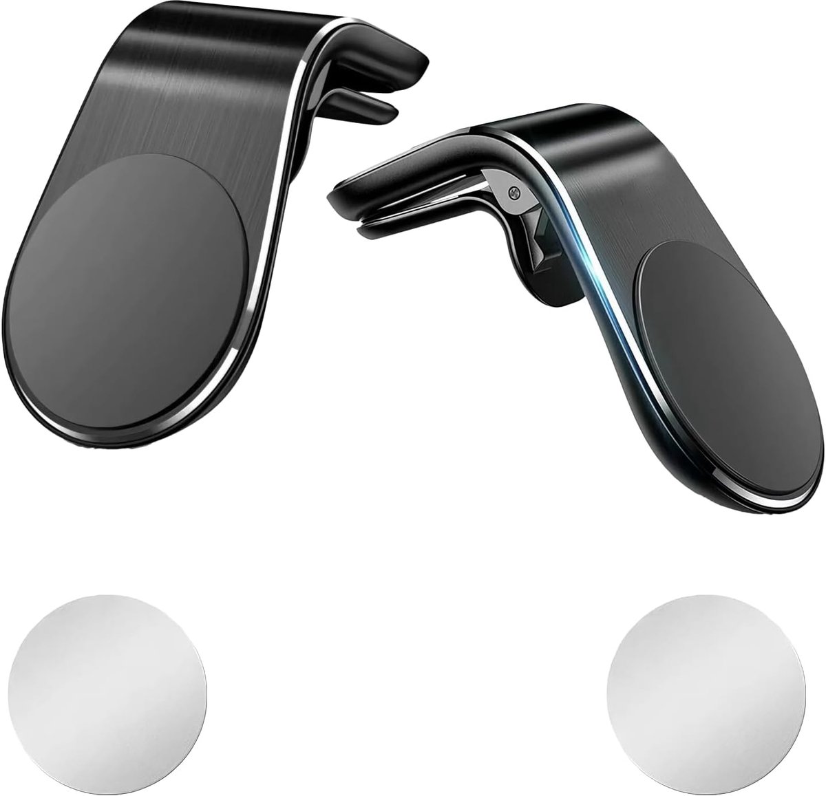 2 stuks snelheidsmeterhouders met clip, compatibel met Ooono 2-houders auto en voor Ooono, 1 houder, magnetische autohouder voor ventilatiesleuven, sterke zuigkracht, accessoires voor