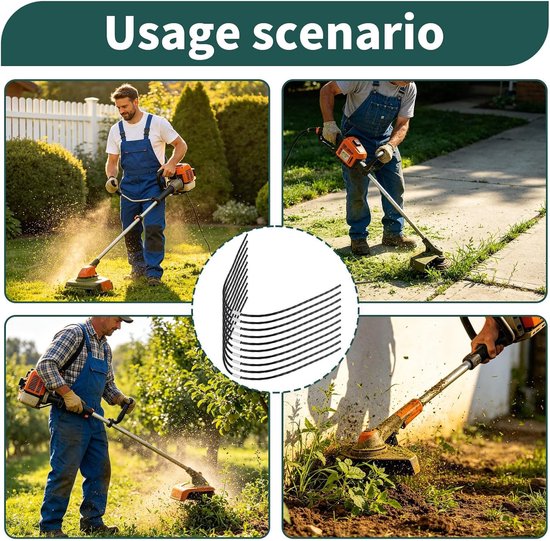 10 reservedraden voor grasmaaiers, extra sterke trimmerlijn, 37 cm x 3,5 mm, compatibel met AFS 23-37 bosmaaier, efficiënte snijaccessoires — afbeelding 5