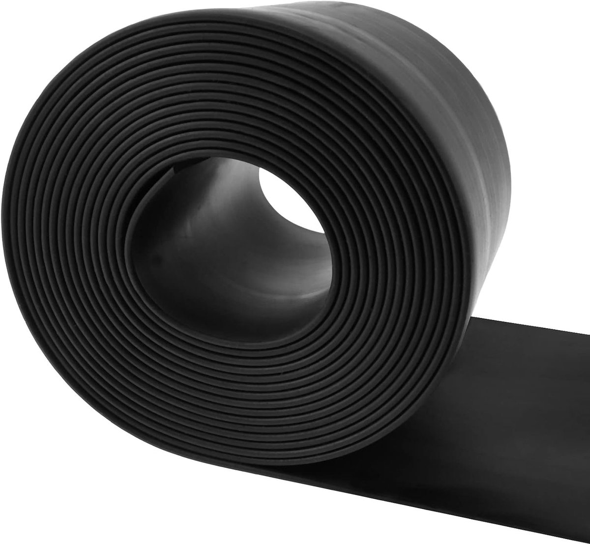 Rubberen strips van neopreen, rubberen mat, massief rubber, rubberen profiel voor afdichtingen, vloerbedekkingen, bescherming, trillingsbescherming, afdekking, doe-het-zelf, 100 mm x 1,5 mm x 3 m