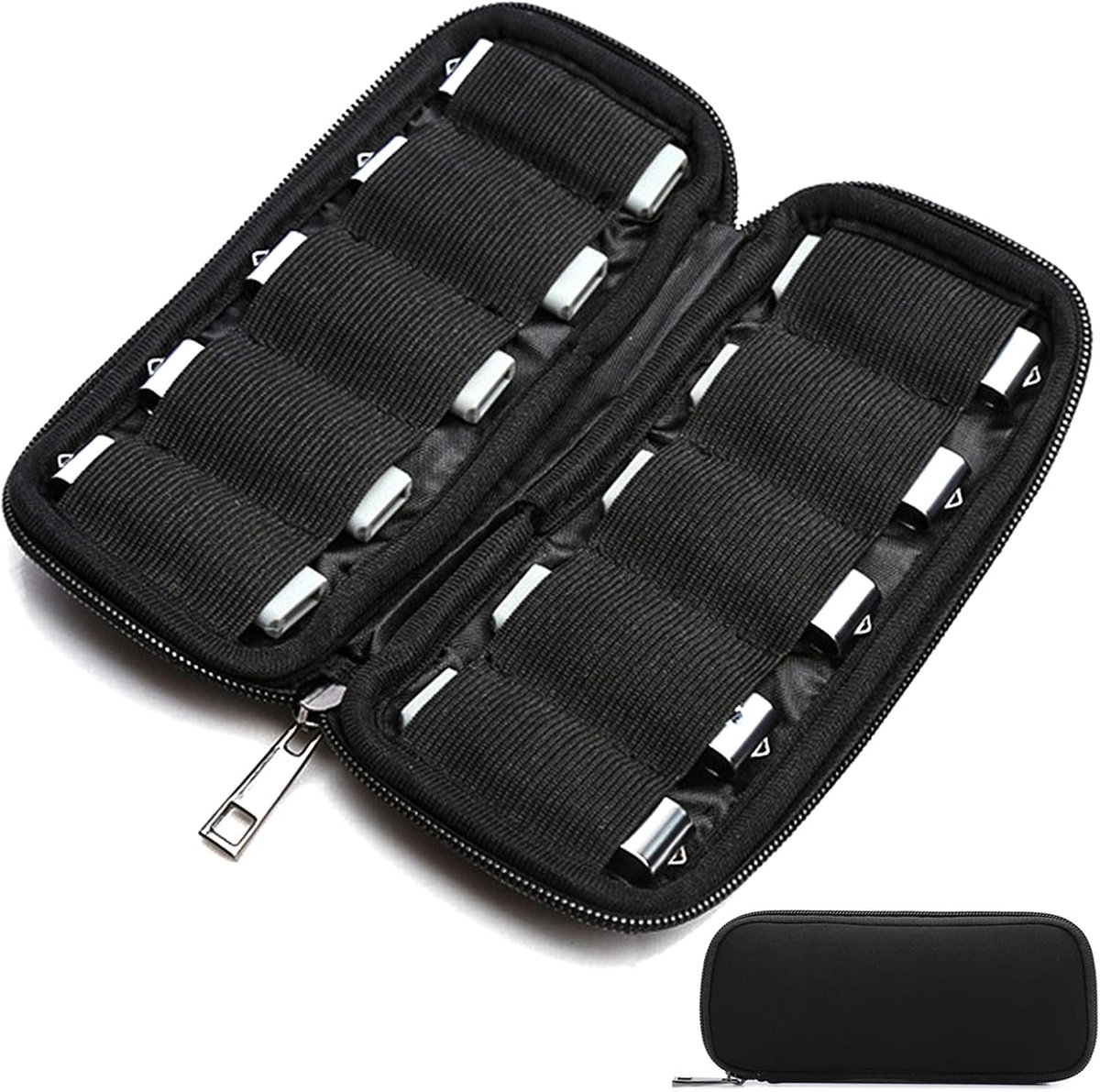 Beschermhoes voor USB-stick, waterdichte reistas voor USB-flashdrive/pen drive/U-schijf