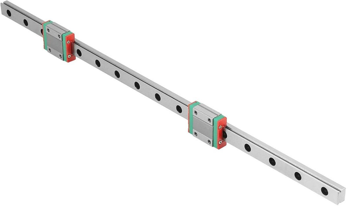 High Accurate Linear Rail Guide - 1st 400mm MGN12 Miniatuur Lineaire Rail 12mm Breedte + 2 stuks MGN12B Slide Blocks