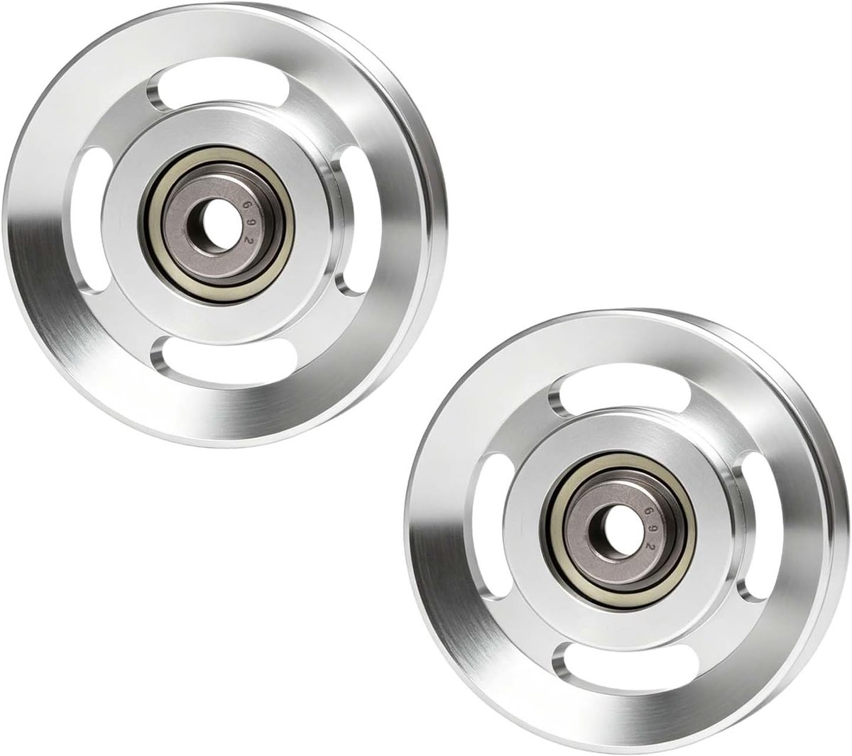 Aluminium Pulley 90mm - Aluminium Legering - Sterk en slijtvast - Geschikt voor fitnessapparatuur - SnelShoppen