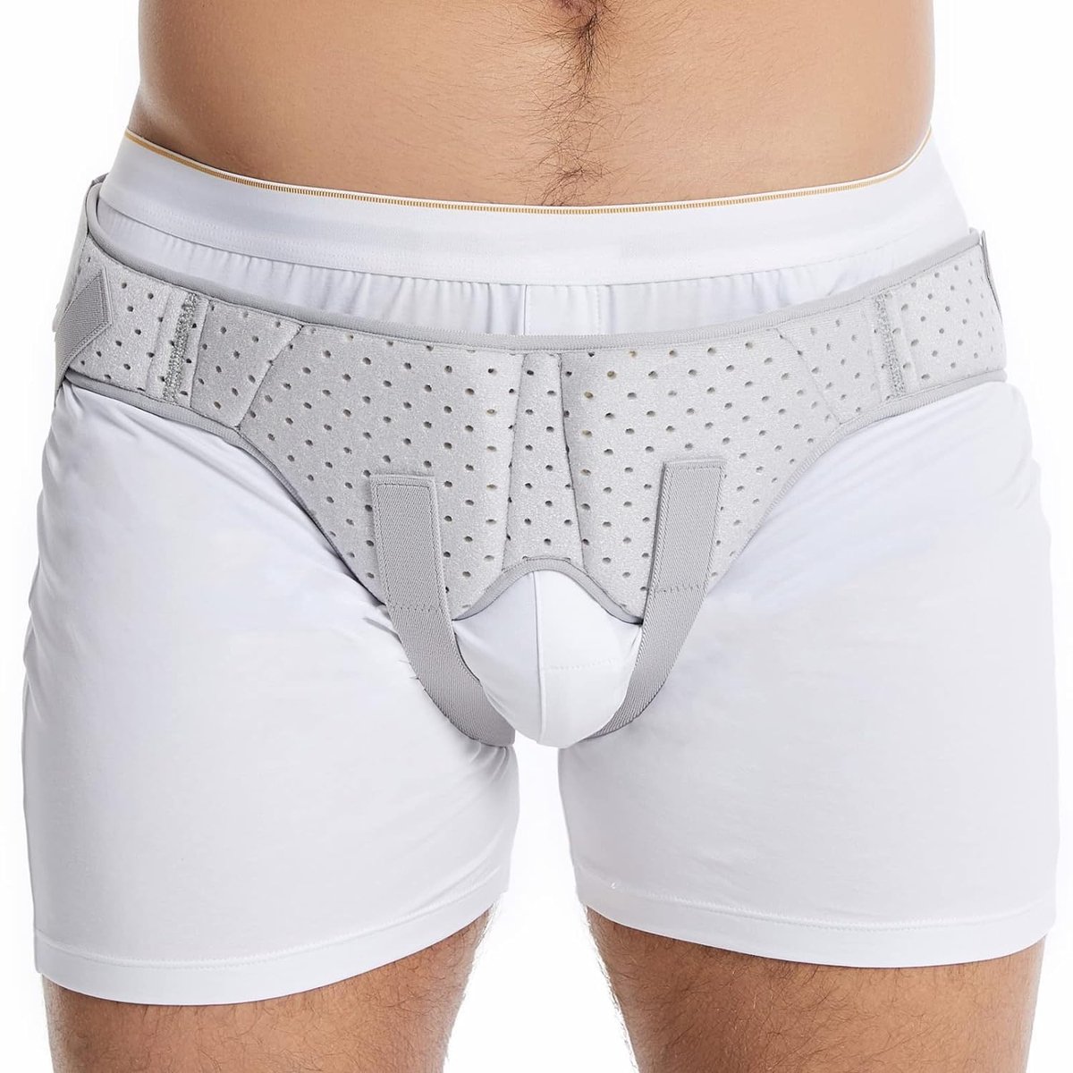 Hernia-riem voor mannen, hernia-riem voor vrouwen voor pijnverlichting, liesbreuk, riem met uitneembare bekleding en verstelbare riem, hernia-bandage