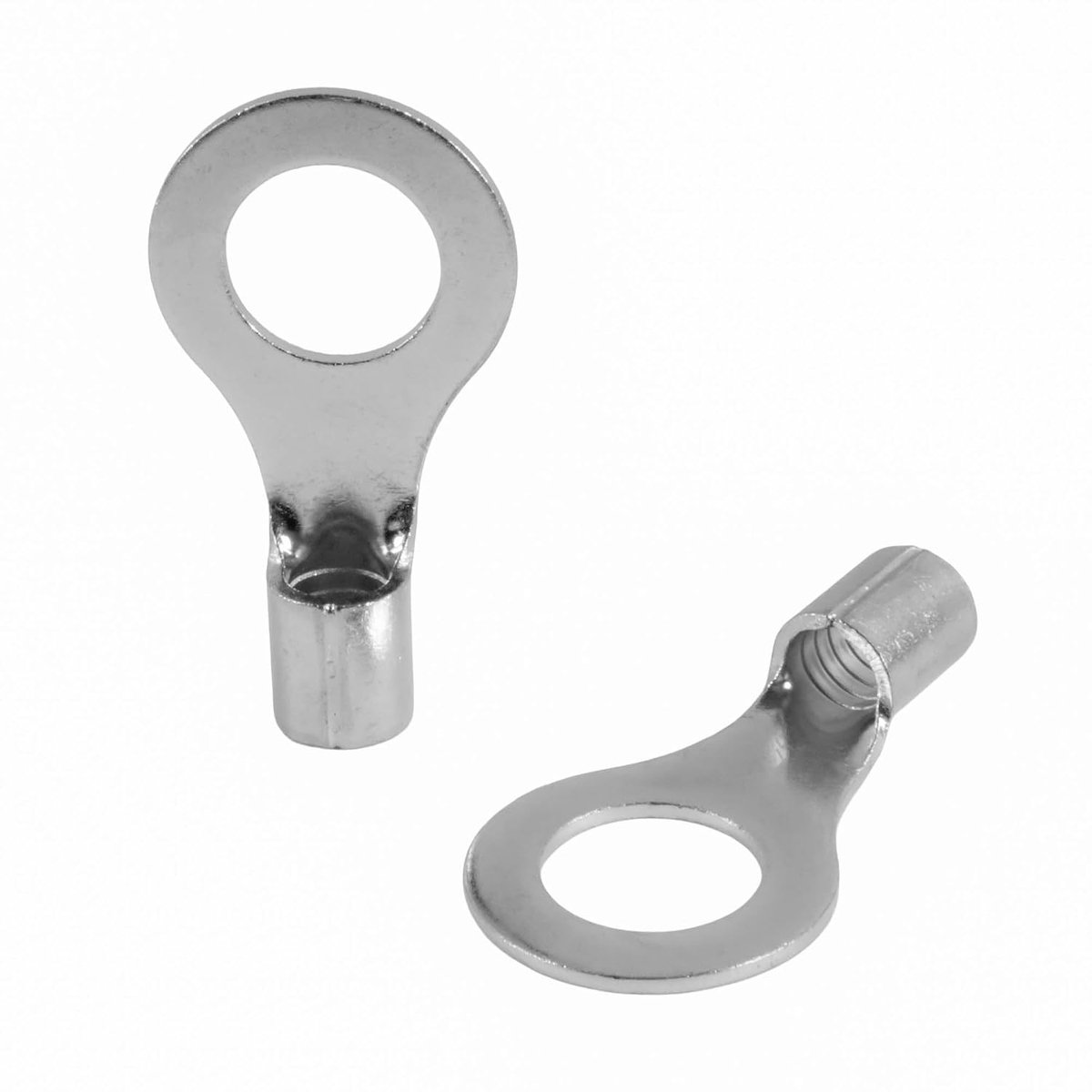 ringkabelschoenen, 10-16 mm², M12, krimpkabelschoenen, ongeïsoleerd, voor meerdradige geleiders, perskabelschoen van vertind koper, 25 stuks