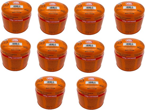 Butaan gascartouche 190g - universeel voor camping - met veiligheidsklep - ideaal voor buitengebruik - SnelShoppen — afbeelding 4