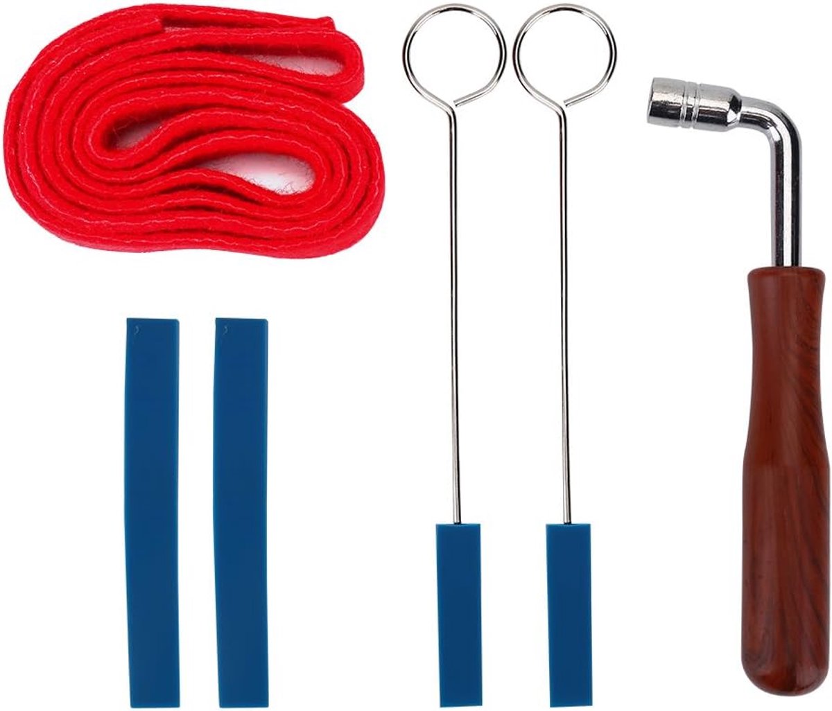 Tuner Gereedschap, Professionele Metalen Rubber Tuning Mute Kit Inclusief Hamer Mutes Strip voor Turn Muical Instrument Accessoires