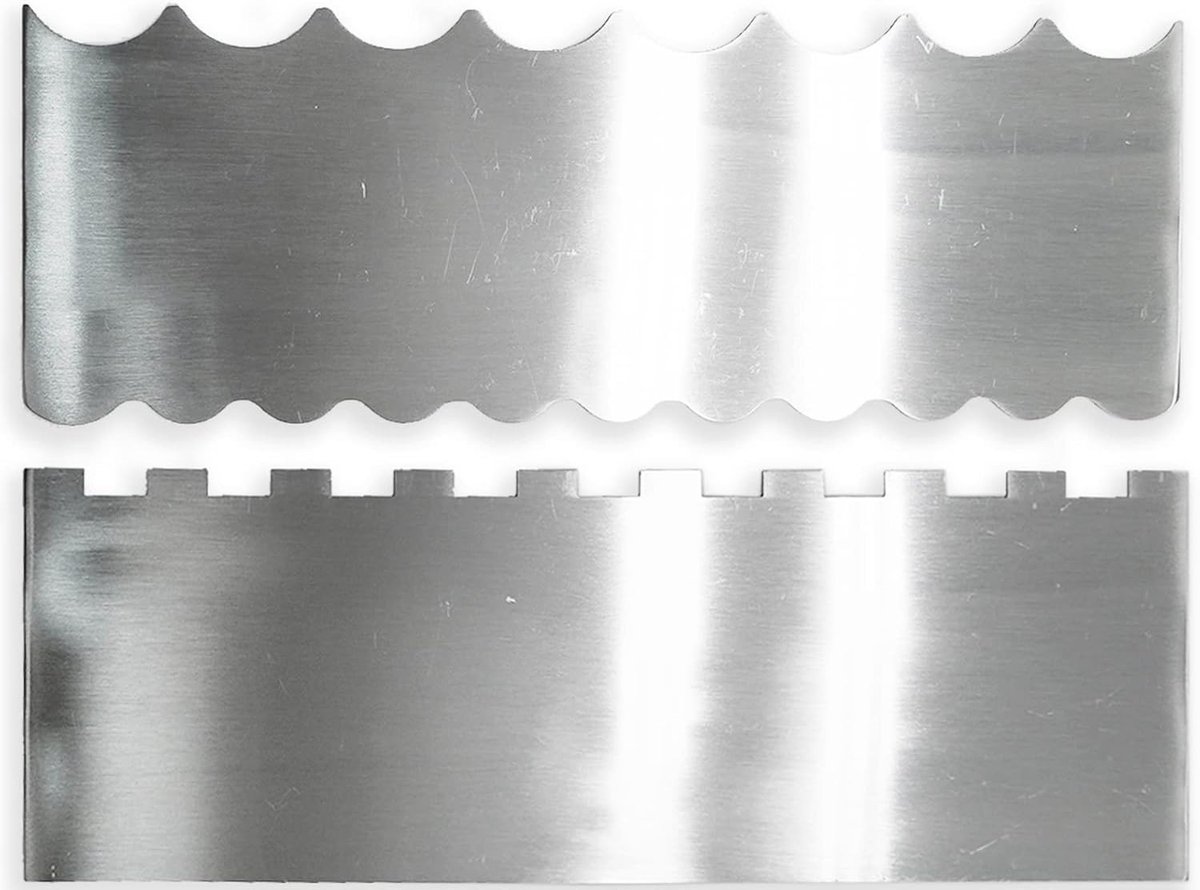 Taartschraper, 2 stuks taartsnijderGebak Schraper Tool Roestvrij Staal Cake Edge Schraper, 9 Inch Cake Schraper voor Cake Decoreren, Mousse Boter Crème Cake Decoreren Gereedschap, Fondant Gereedschap