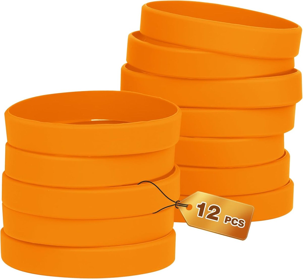 12 30 stuks siliconen armbanden, siliconen armbanden, 20,2 cm siliconen polsband, lege rubberen armbanden voor school, team, feesten, mannen en vrouwen