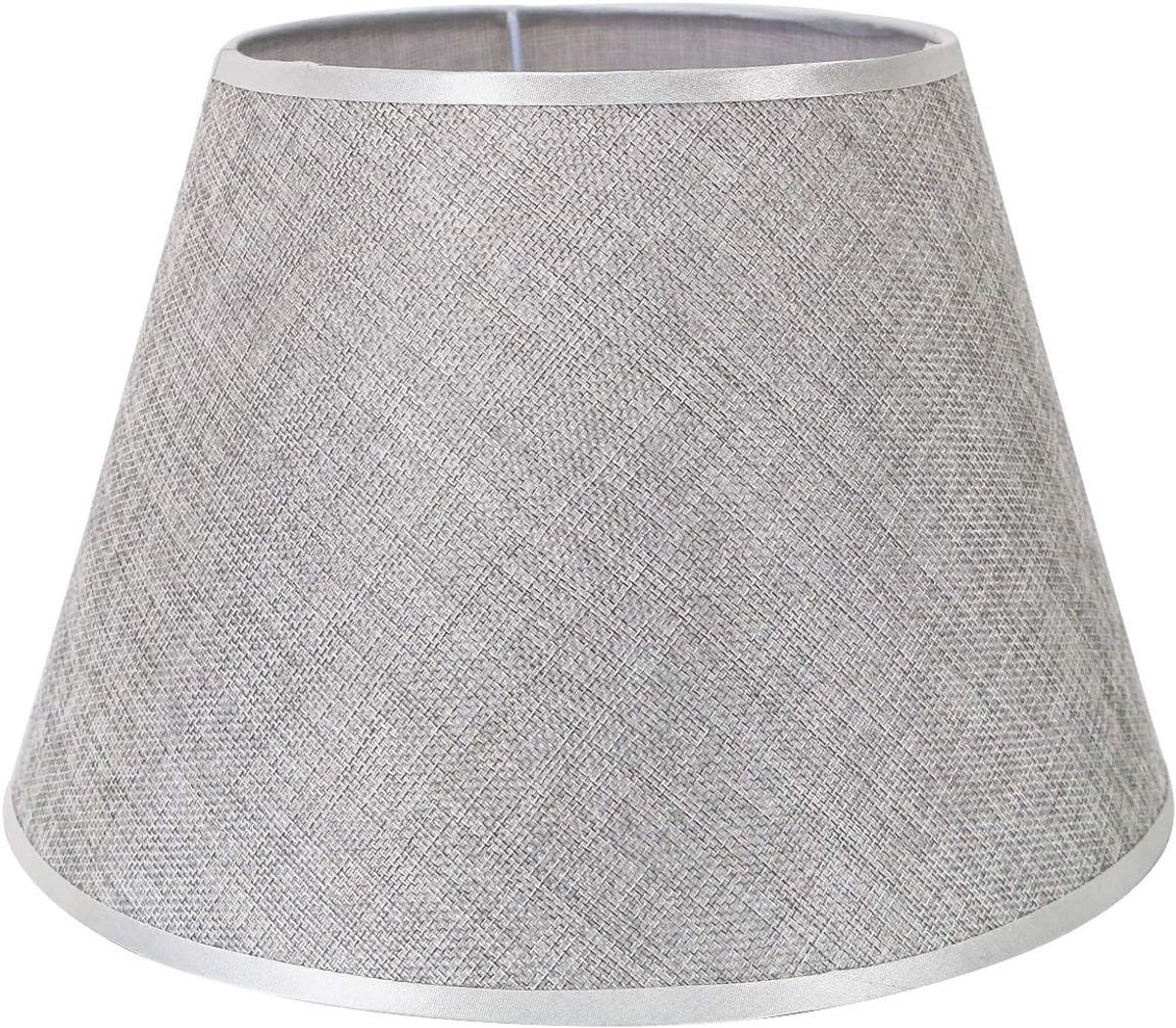 30 cm eenvoudige tafellampen, lampenkap, nachtkastje, lampenkap, grijs (boven 18 x (hoogte) 20 cm (onderkant 30 cm