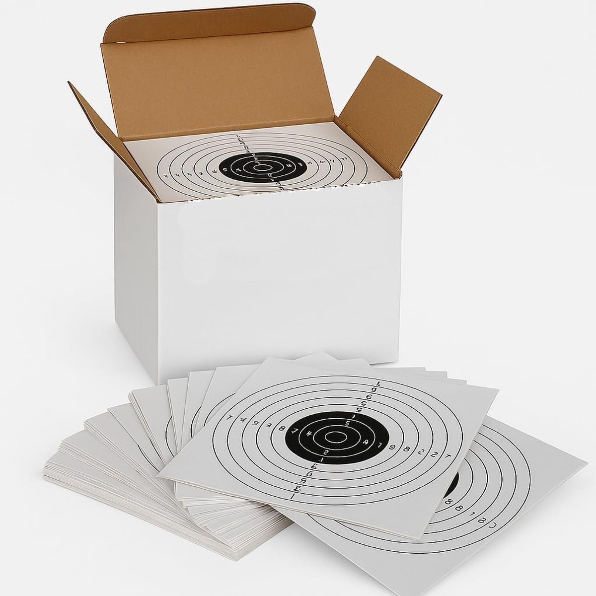 500 doelen 14 x 14 cm karton 250 g/m² voor airsoft en perslucht