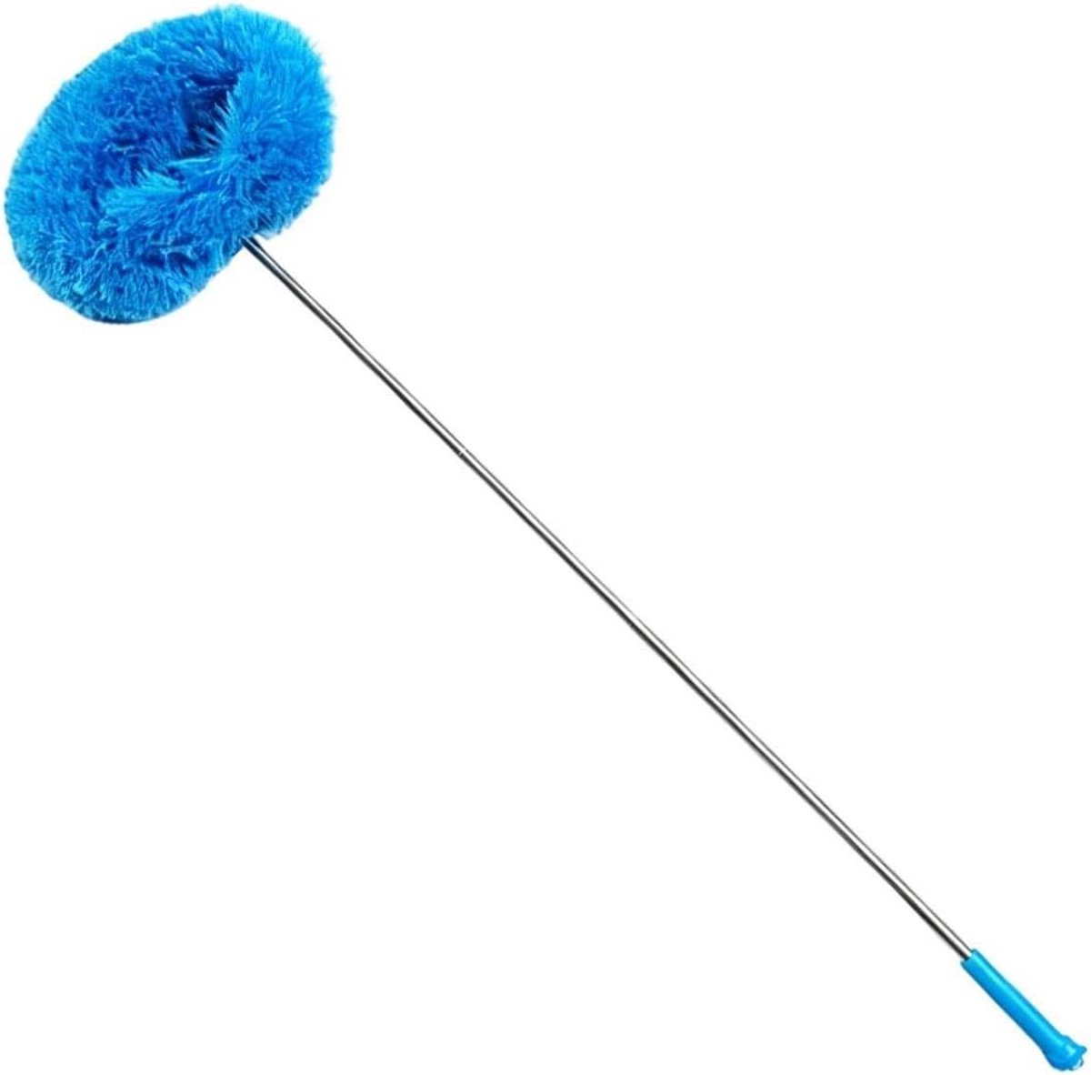 Plafondventilator Reiniger - Lange Stoffer - Stof Verwijderen - Verstelbare Steel - 115 cm - Blauw
