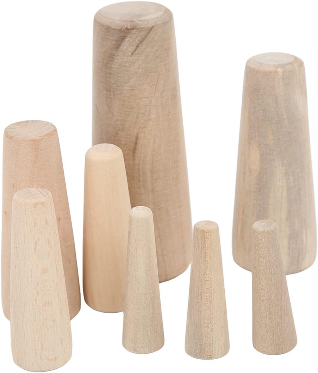 10 Stuks Houten Noodstop, Taps Toelopend Door de Romp Noodstoppen van Zacht Hout Aftapplug voor Bootjacht