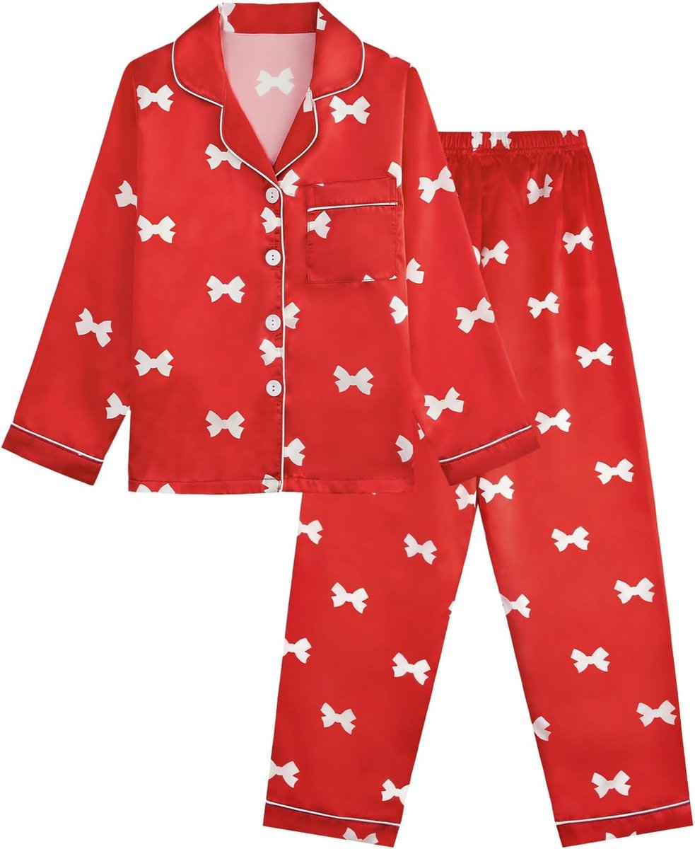 Peuteroutfit 2-delig - schattige strikprint - zijden lange mouwen - comfortabel voor thuis - SnelShoppen
