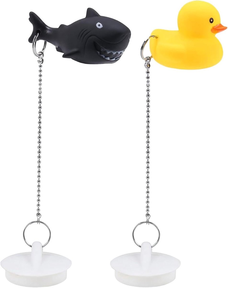 2 Stuks Cartoon Dier Wekock Plugs, Creatieve Grappige Spoelstoppen, Wastafel Afvoerstoppers, Badaccessoires Keuken En Badkamer Voorzieningen.