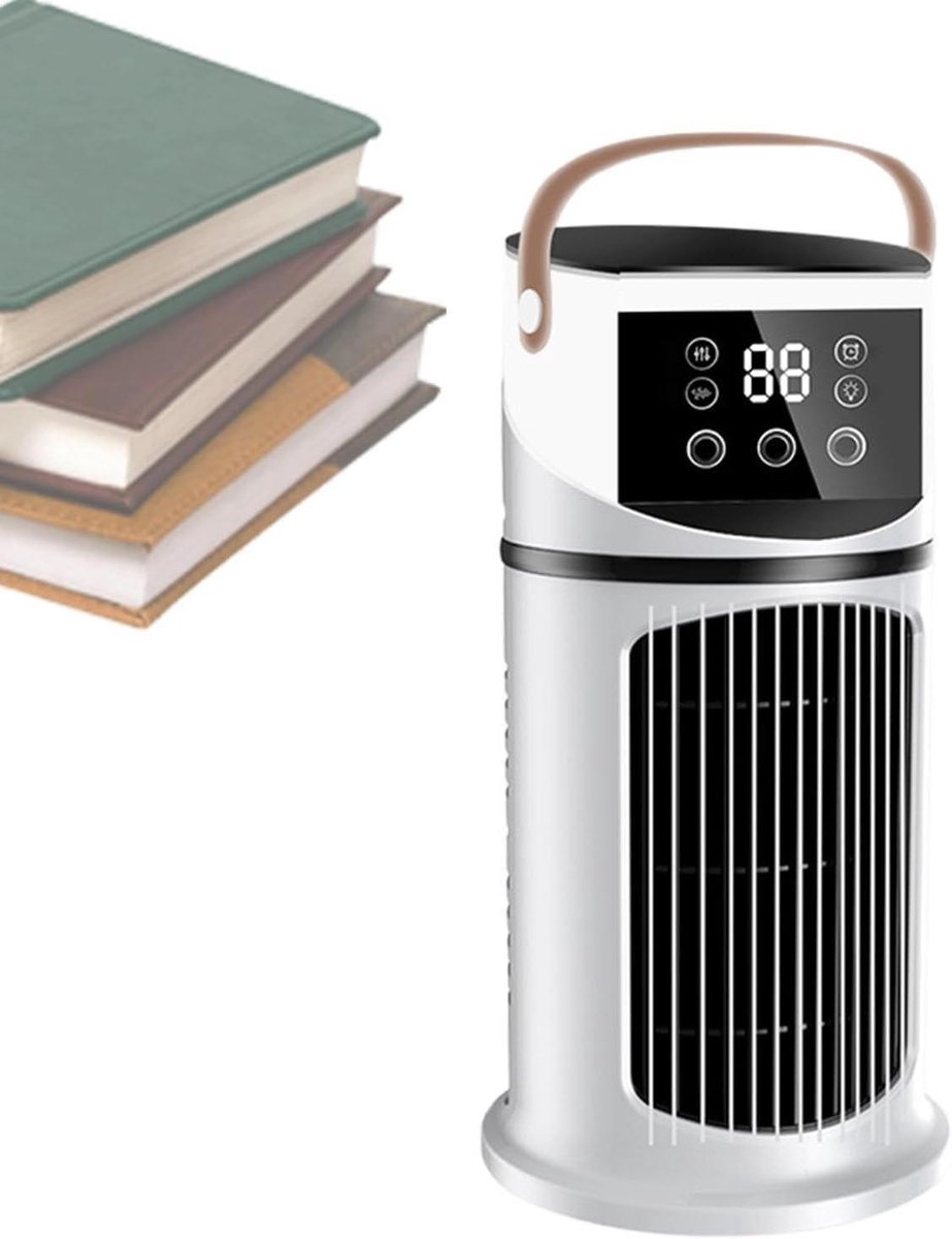 Draagbare Airco - Persoonlijke Koeler - Persoonlijk Comfort - 9 Snelheden Instelbaar - 640ml Reservoir - Wit