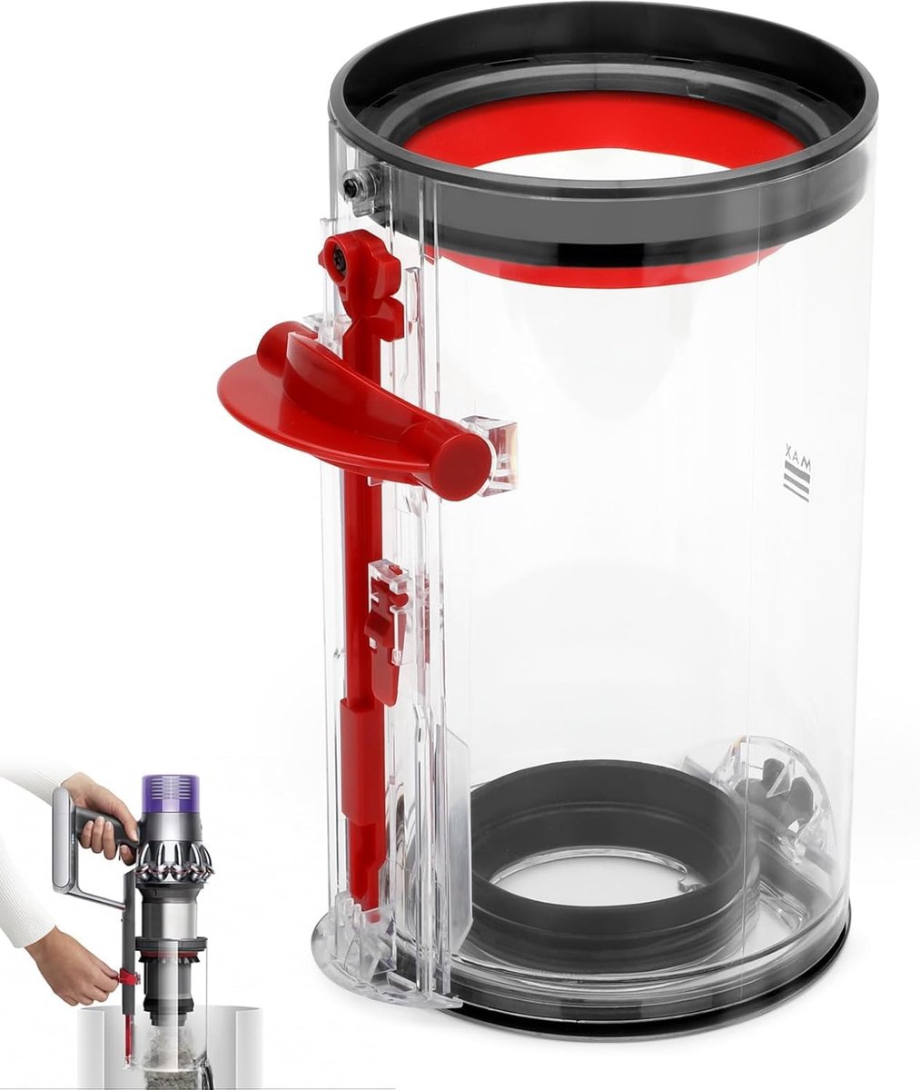 Transparante stofopvangbak voor Dyson V11/V15 stofreservoir, voor Dyson stofzuiger, accessoires, reserveonderdelen, opzetstuk, stofzuigeremmer voor Dyson stofzuiger reserveonderdelen