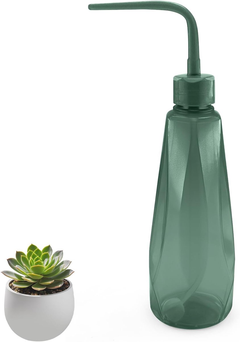 480ml Gießkanne für Zimmerpflanzen, Kleine Gießkanne für Bonsai, Sukkulenten & Setzlinge, Precision Gießbal met 360° zwaartekrachtkogel, 3 kleuren