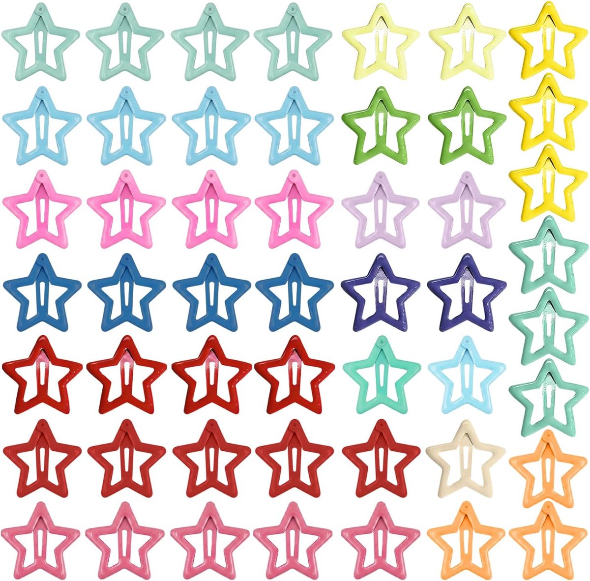 Haarspeldjes voor Meisjes, 3 cm Snap Clips - Gekleurde Kleine Lichtgevende Haarklemmen voor Kinderen en Dames - Duurzame Dagelijkse Haaraccessoires
