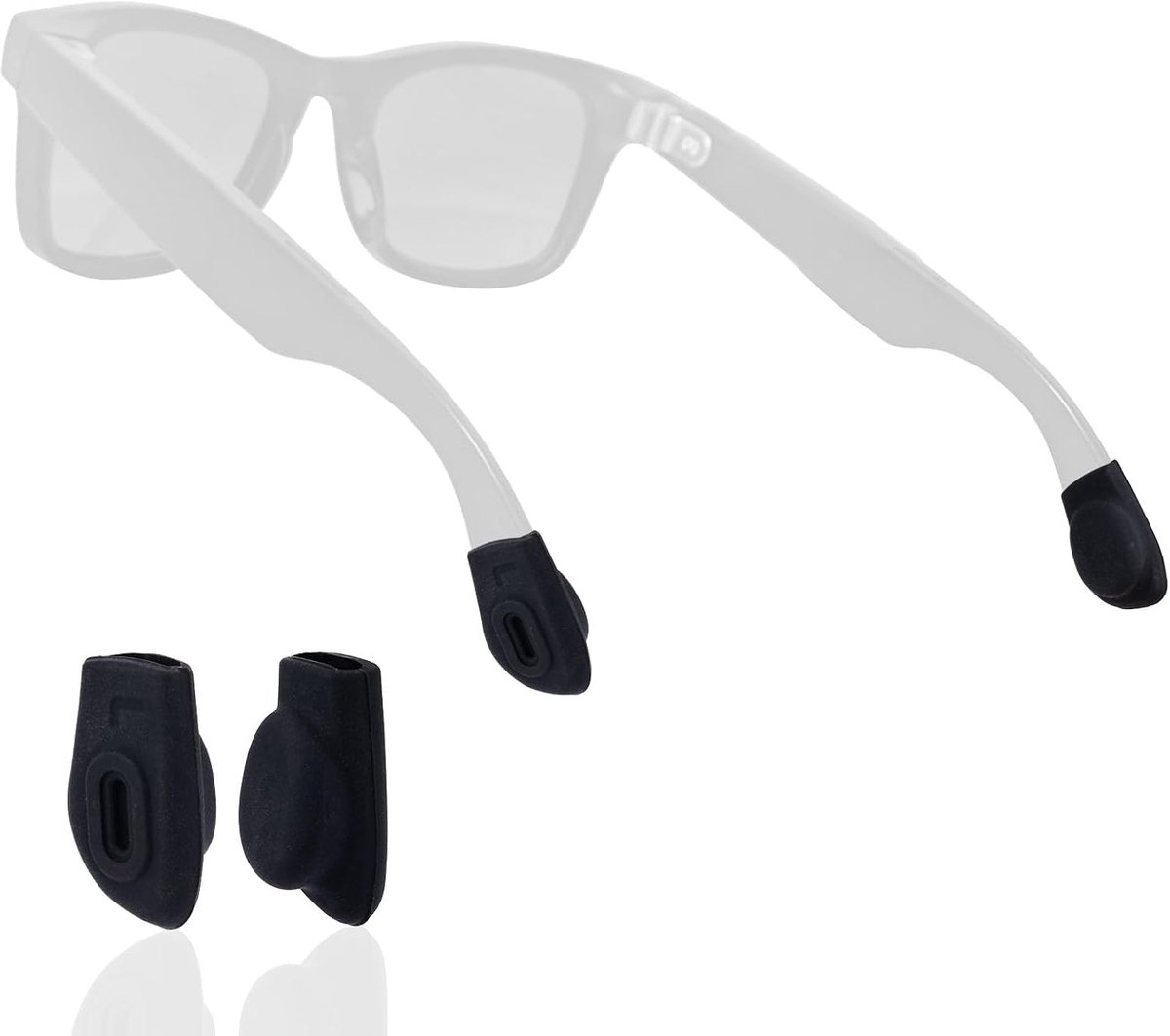 2st Oordopjes voor Brillen, Compatibel met Meta/Skyler/Headliner Antislip Elastische Siliconen Brillenhouders Geschikt Slimme Brillen van de Tweede Generatie