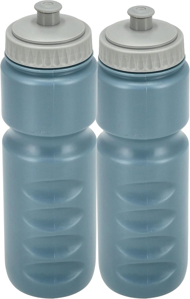 800 ml Set van 2 – Fiets Bidon en Sportfles – BPA-vrij – Geschikt voor Alle Bidonhouders – Waterfles voor Fitness en Wielrennen (Skyblauw)