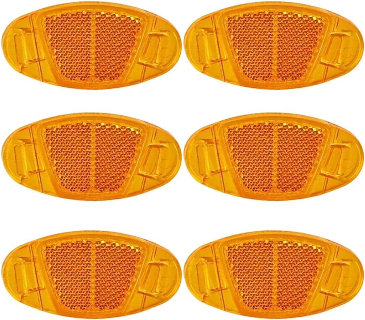 6 stuks spaakreflectoren fiets met hoge helderheid fietsreflectoren voor fiets Stvzo conform reflectoren voor alle wielen geel