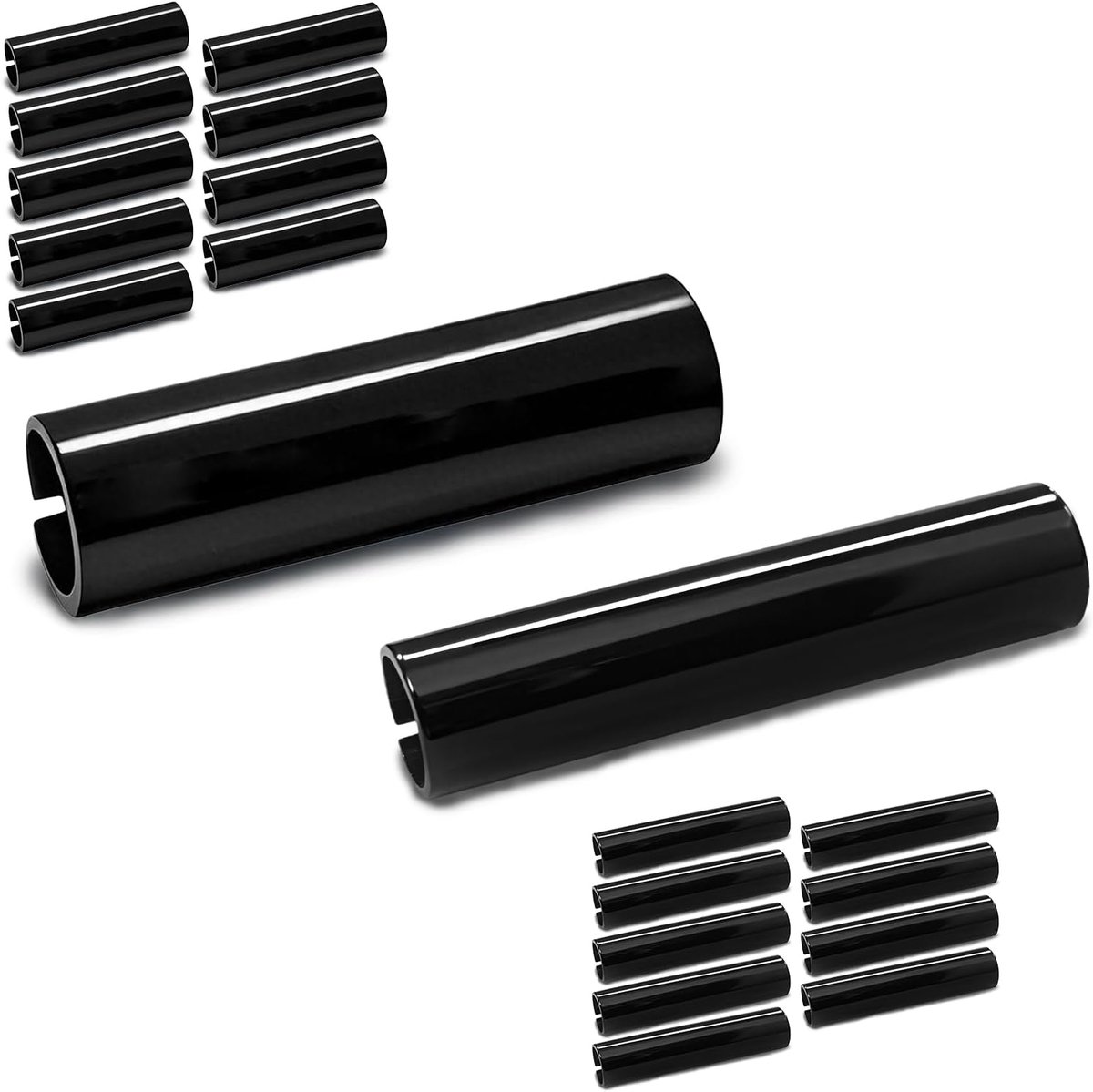 Fietsbagagedrager Cover Anti-Schuurmiddel Set - 2 Maten 10 en 12 mm Fietstassen Beschermhoes Framebescherming voor Stadsfietsen, Eenvoudig te installeren en Vermindert Krassen (20 stuks)