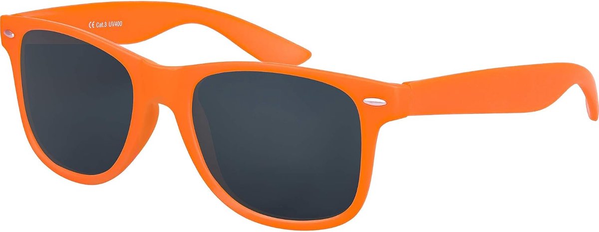 Balinco UV400 CAT 3 CE nerd zonnebril met rubber in retro stijl vintage unisex bril met veer scharnieren