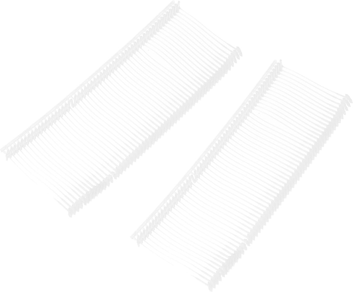 1500 stuks etiketteerpistool hechtdraden veiligheidsdraden, 35mm kunststof tagging fasteners met draad hechtdraden voor kledingprijs-etikettering weerhaakjes, transparant