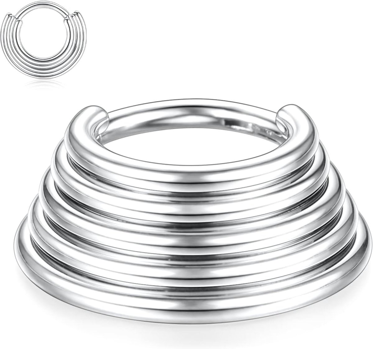 Hengkaixuan Neuspiercing 316L chirurgisch staal 16g oorpiercing helix unisex septum piercing