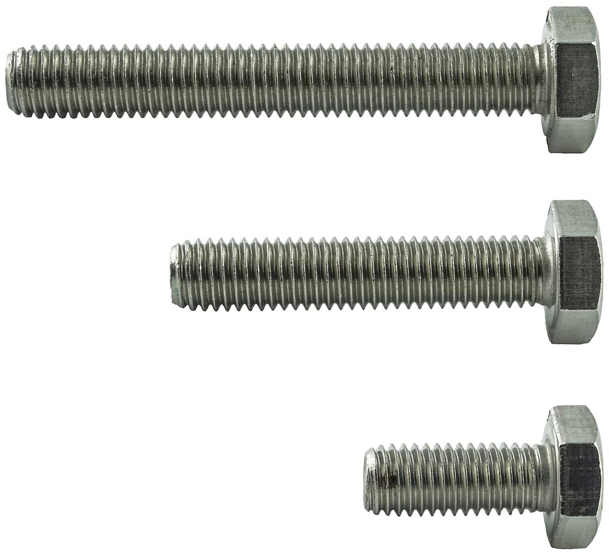 - M10 x 40 zeskantbouten met volledige schroefdraad - machinebouten [10 stuks] van roestvrij staal A2 V2A, roestvrij - DIN 933 (ISO 4017)