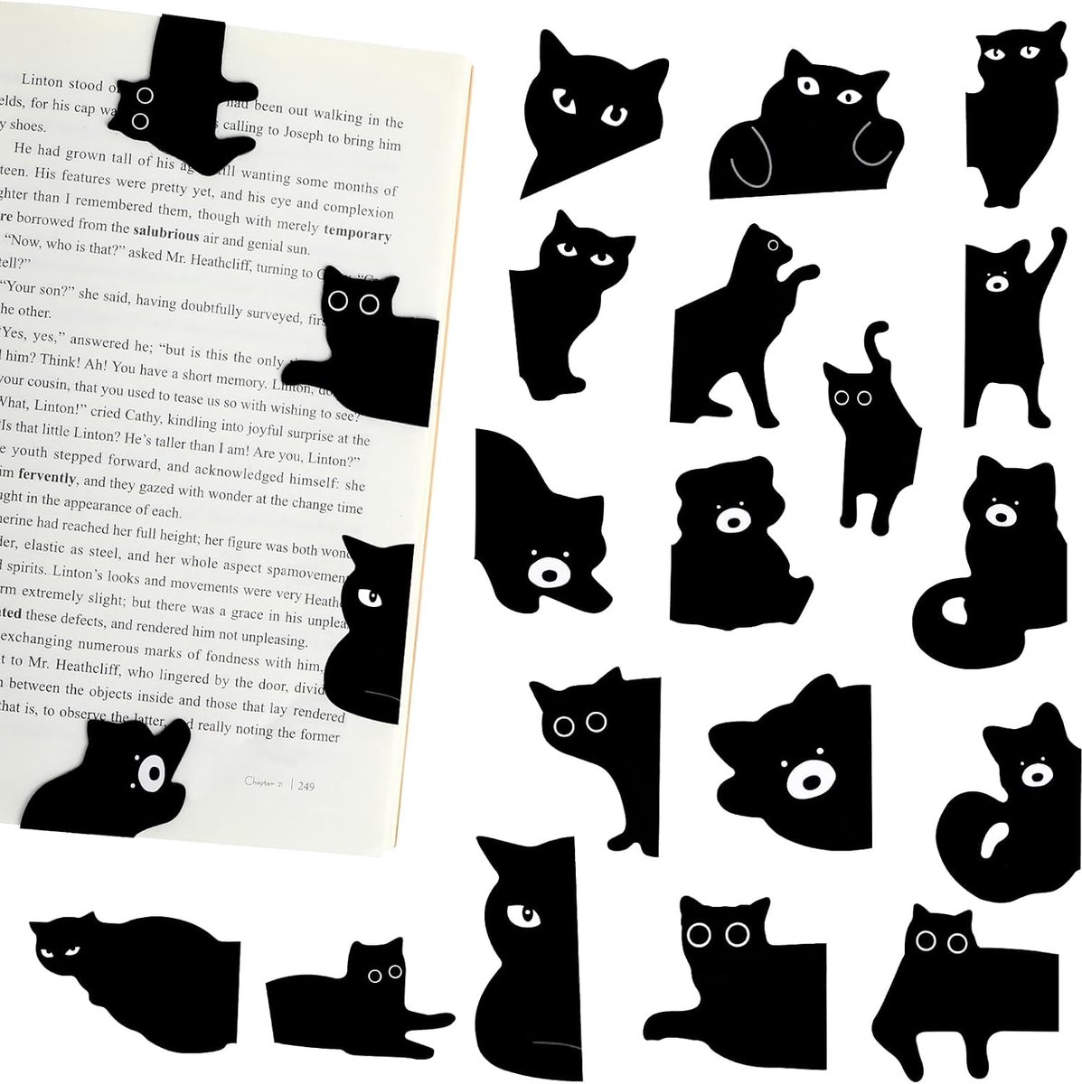 18 stuks magnetische bladwijzers met diermotieven, magnetische bladwijzers voor kinderen met schattige katten, hond en beren, magnetische bladwijzers voor scholieren, leraren en boekenwormen, cadeau