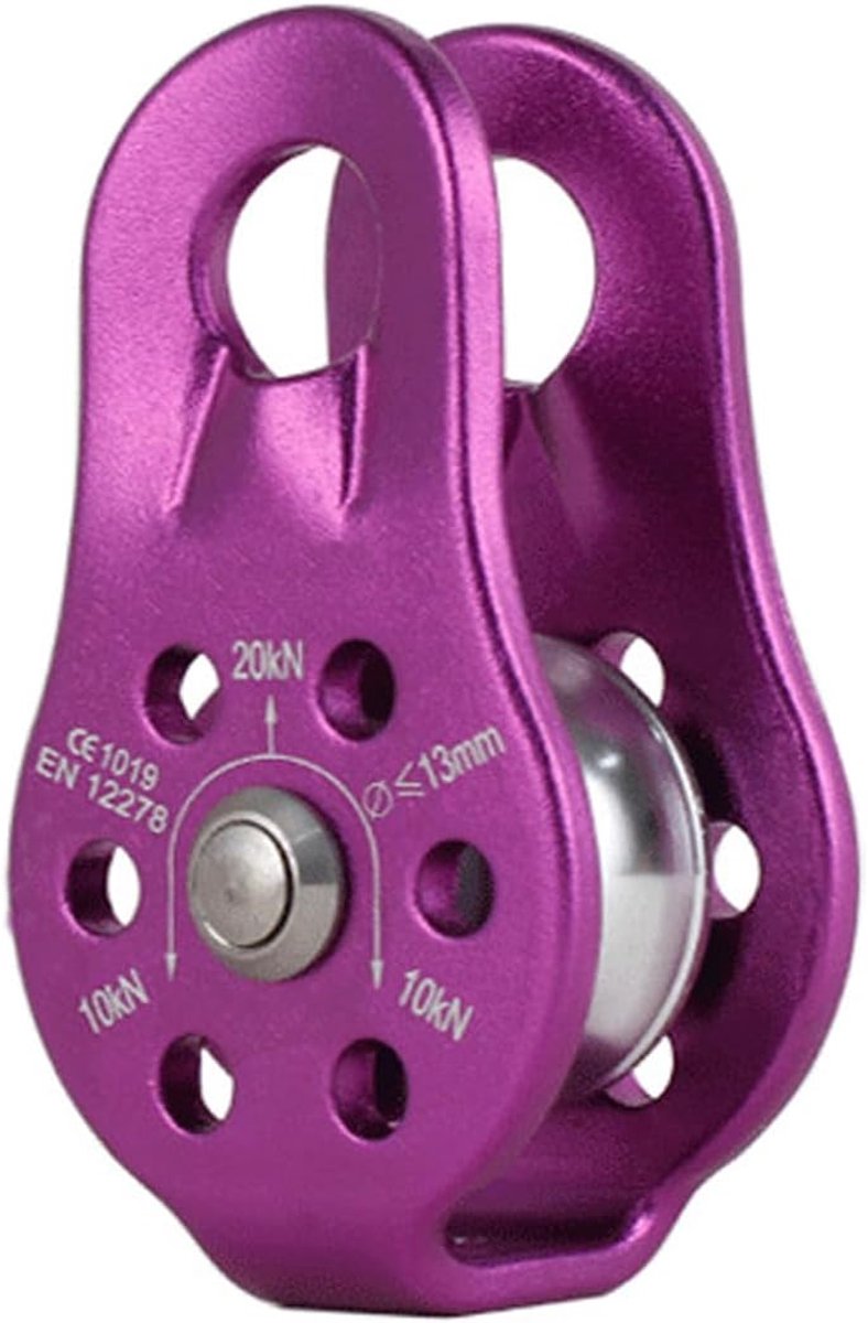 katrol high-performance kabelrol van aluminiumlegering voor het klimmen van 12 mm eentouw-riemschijf blok voor 12 mm touwklimmen