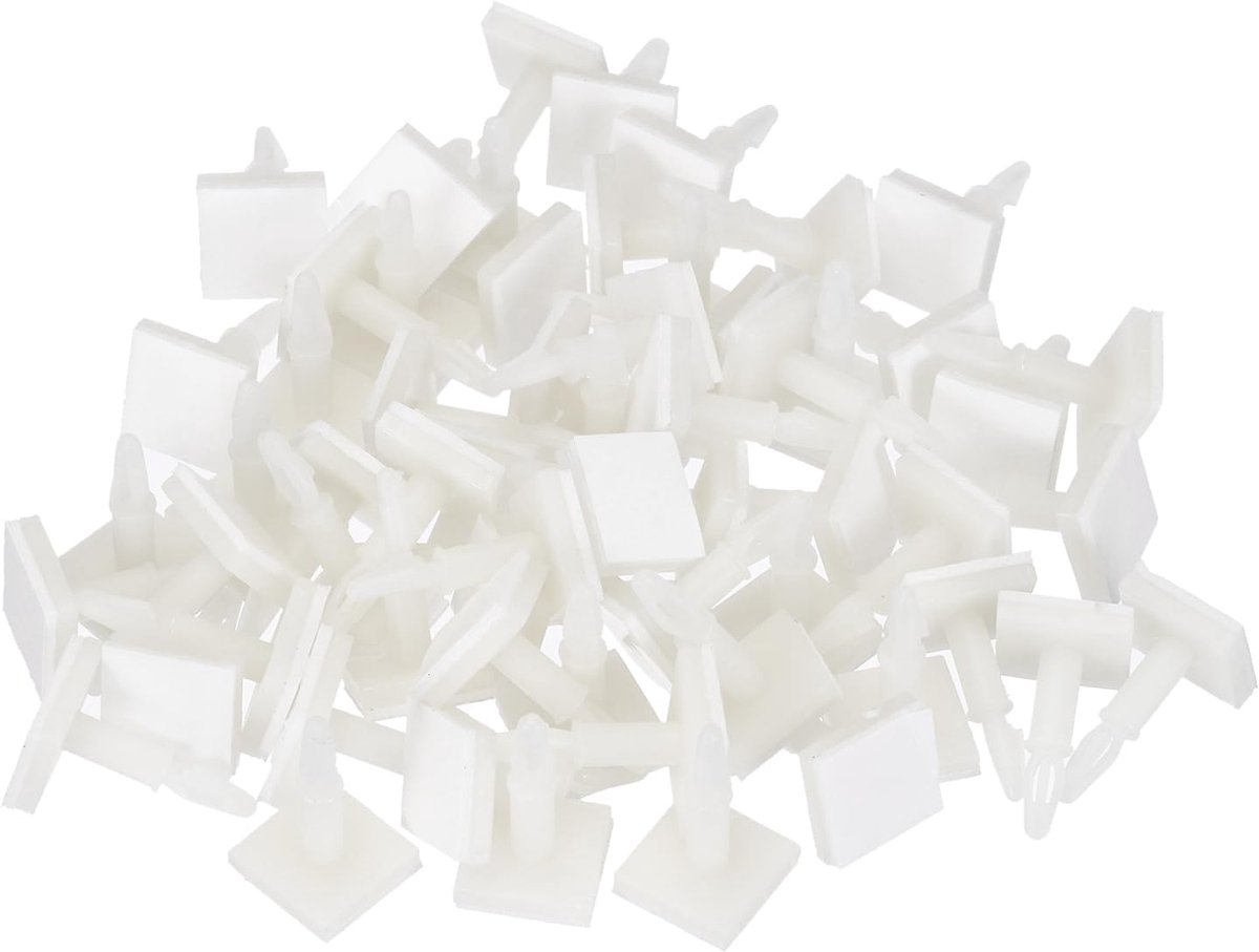 Zelfklevende afstandhouder, 60 stuks, omgekeerde montage, isolatiebeugel, isolatiekolom, PCB-afstandhouder, 0,5 inch, ondersteuningshoogte voor PCB-pc-bordondersteuning, wit