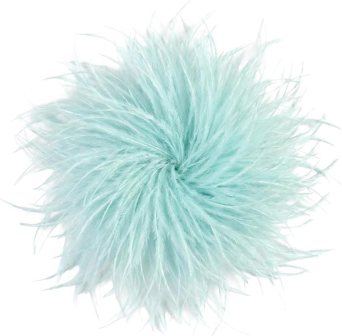 Vederbroche dames - veerbroche broche broche struisvogelveer fluffy | ansteckblume pompon broche om vast te klemmen | vintage voor bruiloft bruid carnaval blazer jurk