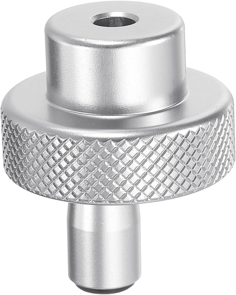 Aluminiumlegering handwiel 30 mm OD 5 mm boring draaiknop draaigreep aluminium freesmachine handwiel met moersleutel en 2 stuks schroeven, zilverkleurig