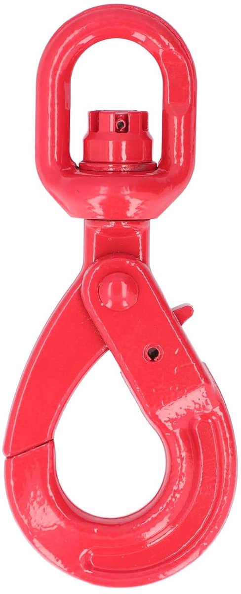 Schilderen G80 Gesmeed Staal Zelfsluitende Veiligheid Roterende Haken Oppervlaktebehandeling voor Schepen Auto-industrie Scheepsbouw(1.12T 18cm)