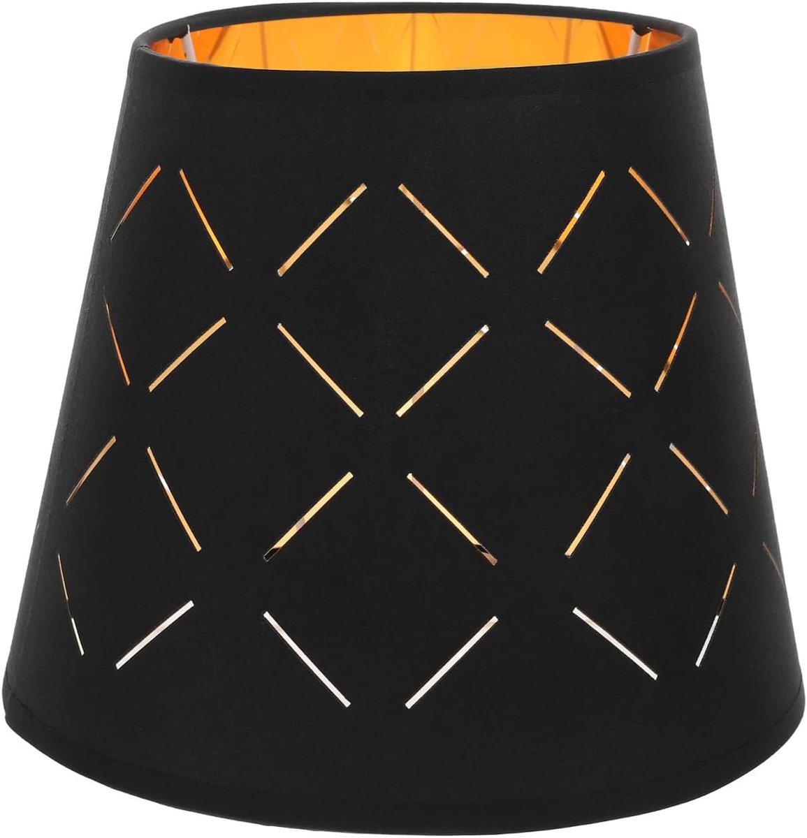 Decoratieve lampenkap zwart met goud vervangende lampenkap voor tafellampen en staande lampen minimalistisch ontwerp geschikt voor thuis hoteldecoratie installeren en duurzaam