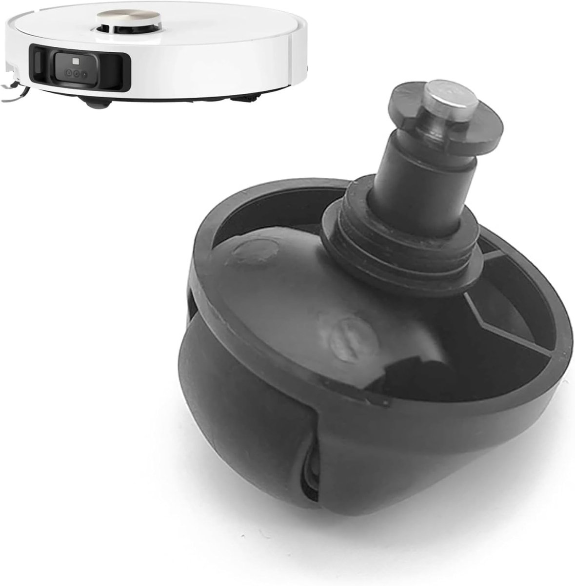Reservewiel voor Dreame L20 Ultra/X40 Ultra/X40 Master/X30 Ultra/L10s Pro Ultra Heat/L10s Pro Gen2/L10s Pro Ultra/L10s Pro Ultra/L10s Pro Ultra/L10s L10s L10 Pro stofzuiger, zwart