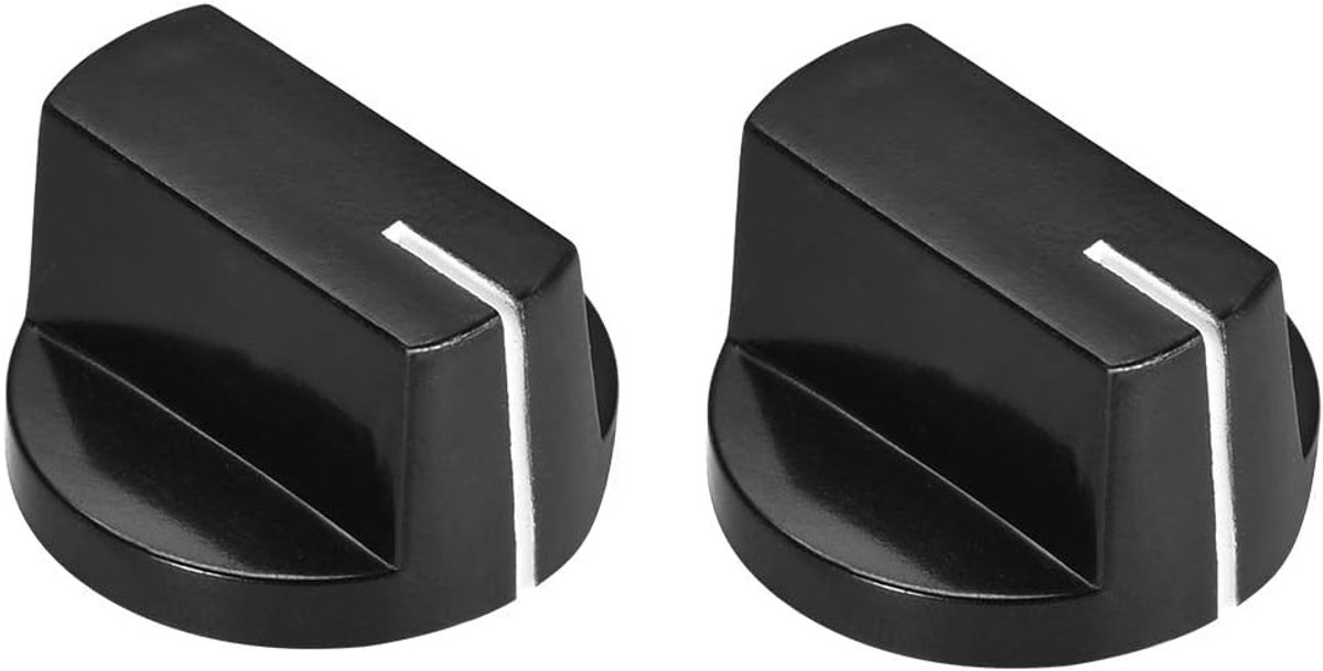 Sourcing map 2 stuks 6 mm potentiometer controle knop gitaar acryl volume toon knop zwart
