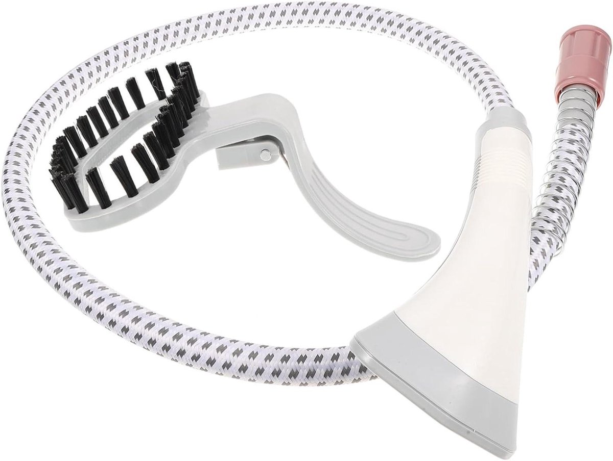 Stoomdouche Nozzle - Stoomstrijkijzer Accessoire - Kreukels Verwijderen - Lichtgewicht Ontwerp - 145 cm Lengte - Chroom