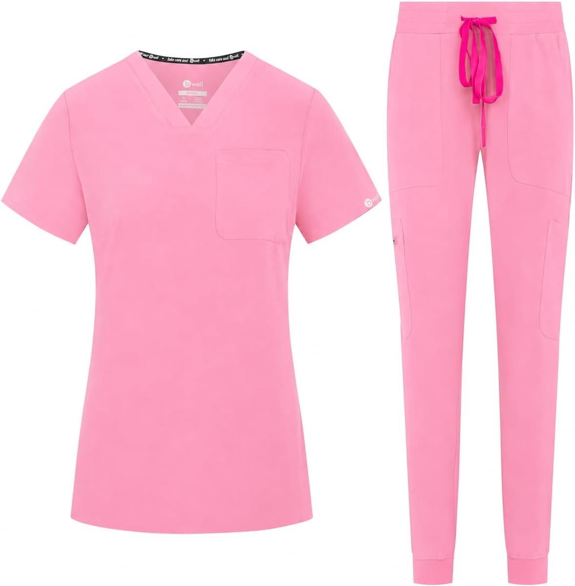Dames, bestaande uit kasack + slipbroek, medisch uniform, slipjack, bovendeel met broek, medische beroepskleding met elastaan