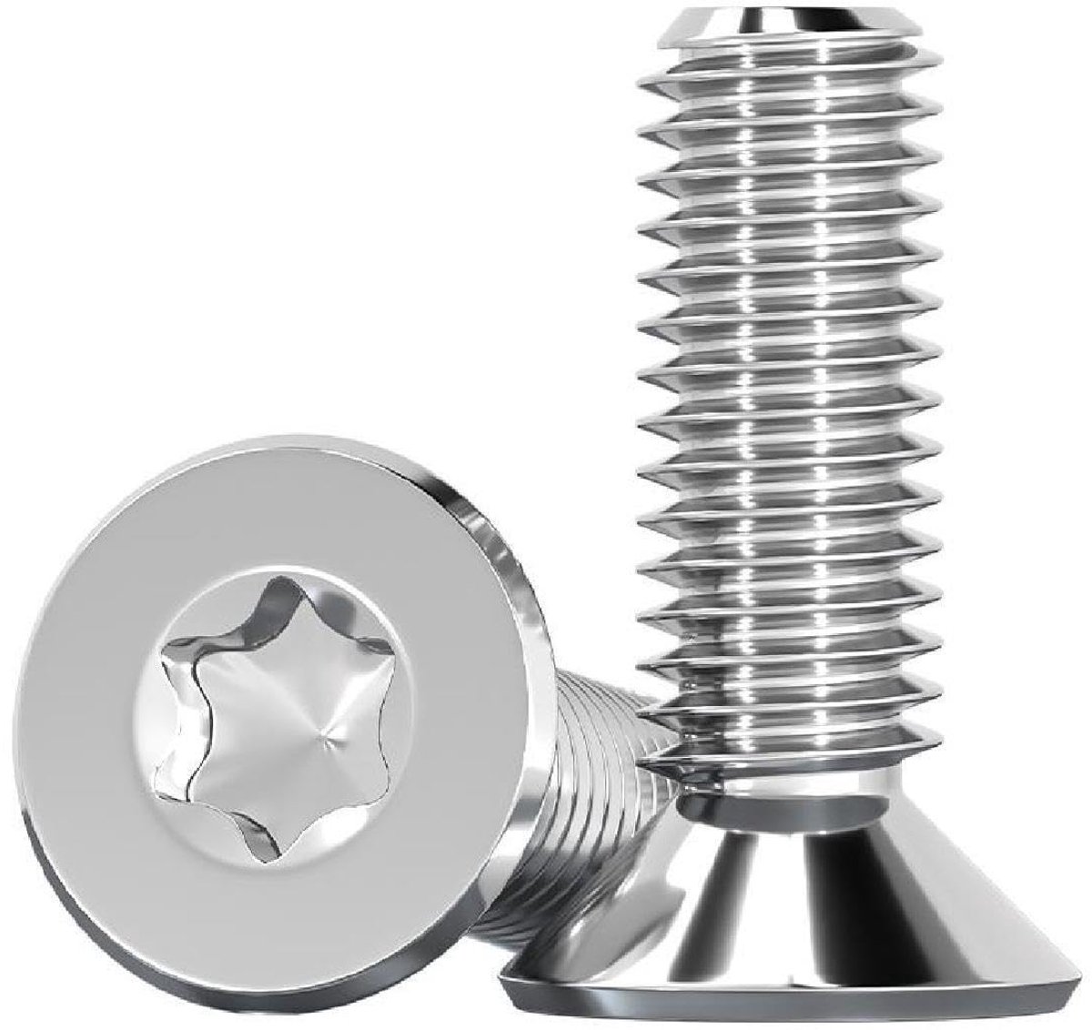 M4 M5 M6 M8 M10 platte kopschroef 316 roestvrij staal verzonken kop torx-schroef 10 stuks, M10 x 45