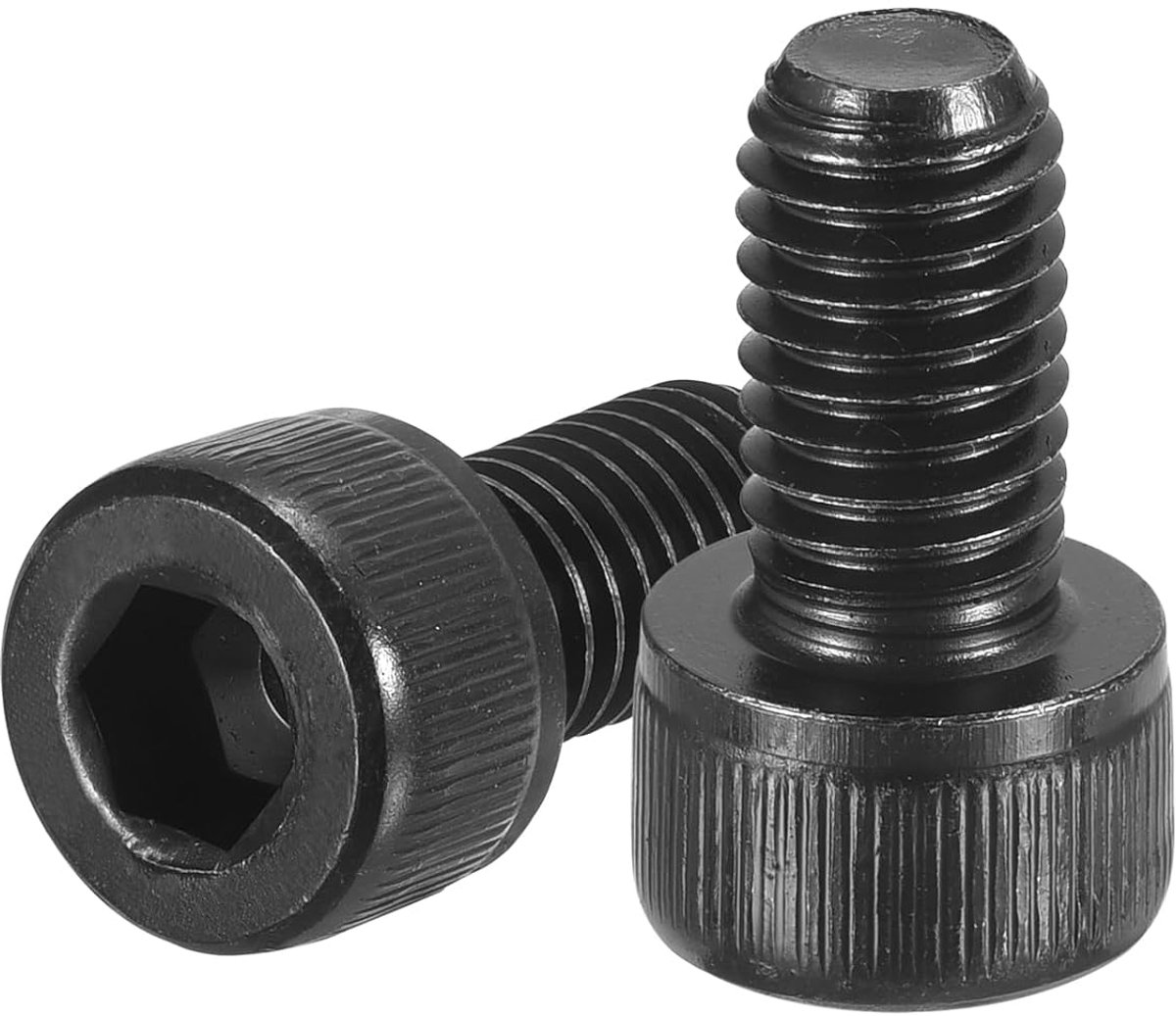 M8-1,25x14 zeskantschroeven met binnenzeskantkop, klasse 12,9 koolstofstaal, alle schroef met binnenzeskantaandrijving, zeskantaandrijving volledige schroefdraadbevestigingen, 50 stuks