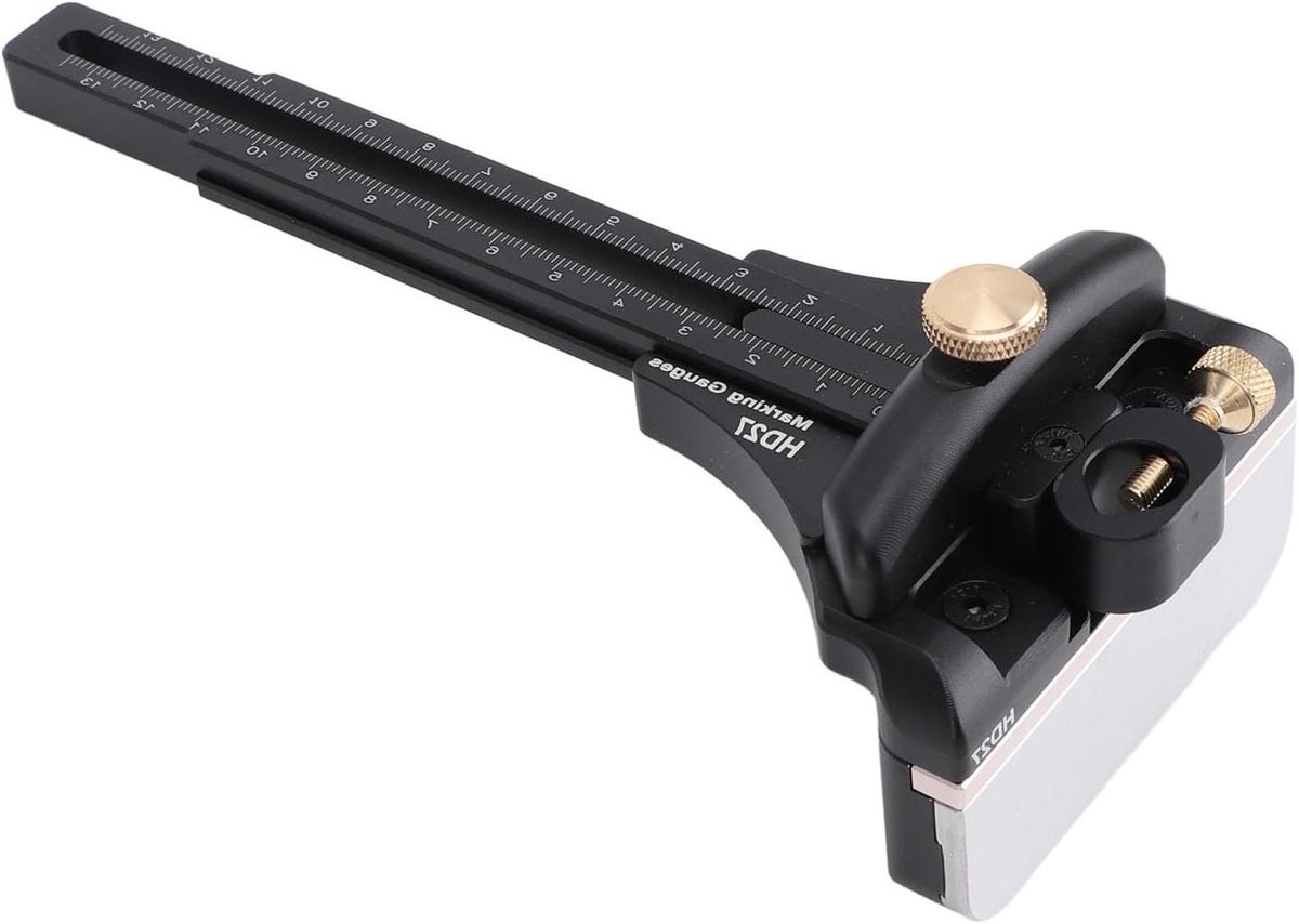 Houtbewerking Markeringsliniaal - Kraspen Lijnlade Afschrijfmeter - Precisie Houtbewerking - T-type Positionering - Niet gespecificeerd - Aluminium