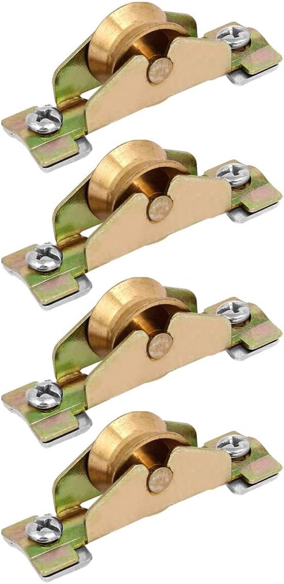 20mmx10mm Enkele Roller Schuifdeur Venster Sash Katrol Wiel 4 stks