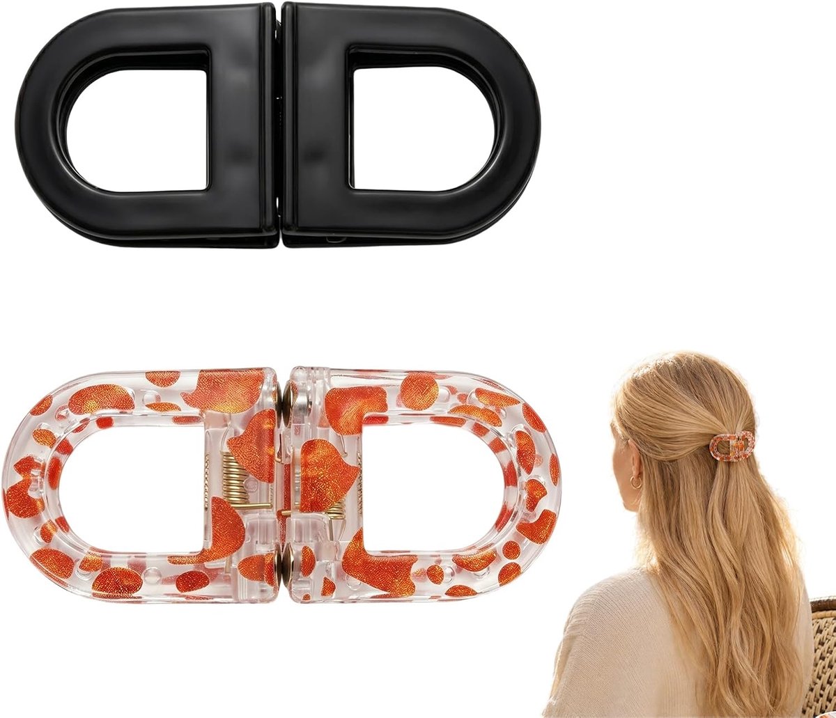 Haarclip, 2 stuks magnetische haarspelden & volumeclips voor dames, stevige grip en naadloos design, 2-in-1 haarspelden voor eenvoudige dagelijkse kapsels voor alle haartypes,