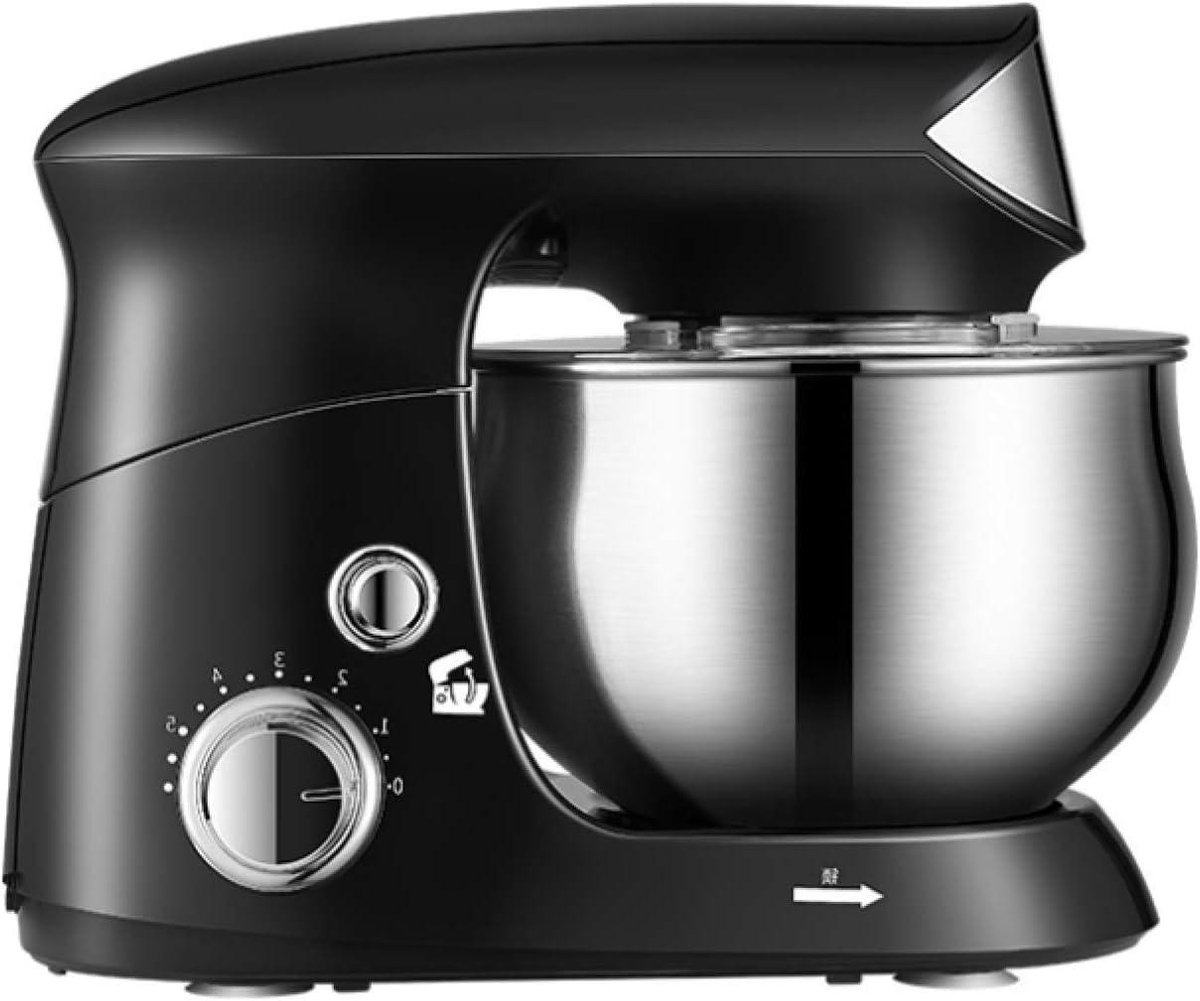 Standmixer Keukenmachine - Keukenmixer Elektrisch - Bakken en Koken - 6 Snelheden Kantelkop - 3.5L Kom - Zwart